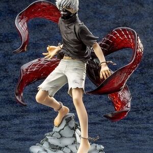 Tokyo Ghoul Ken Kaneki Anime Figure with Red and Black Details Artfx New In Box